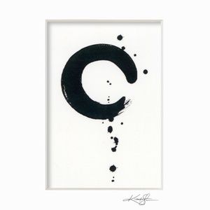 Enso Print in Mat from original painting by Kathy Morton Stanion